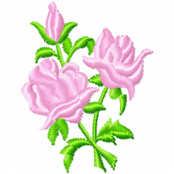 Flowers And Tree Embroidery Design 3
